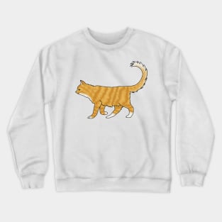 Fluffy orange cat Crewneck Sweatshirt